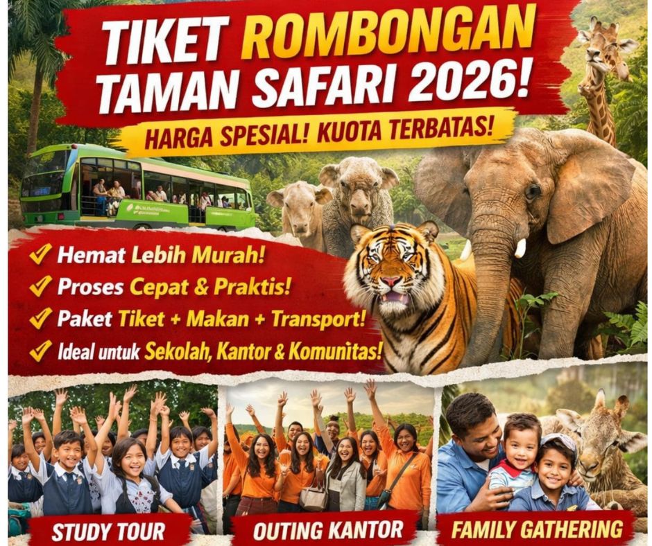 Tiket Rombongan Taman Safari 2026